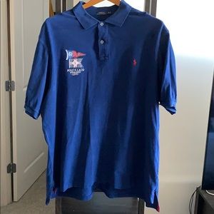 Men Navy Blue Ralph Lauren Polo Short Sleeve 3XLT
